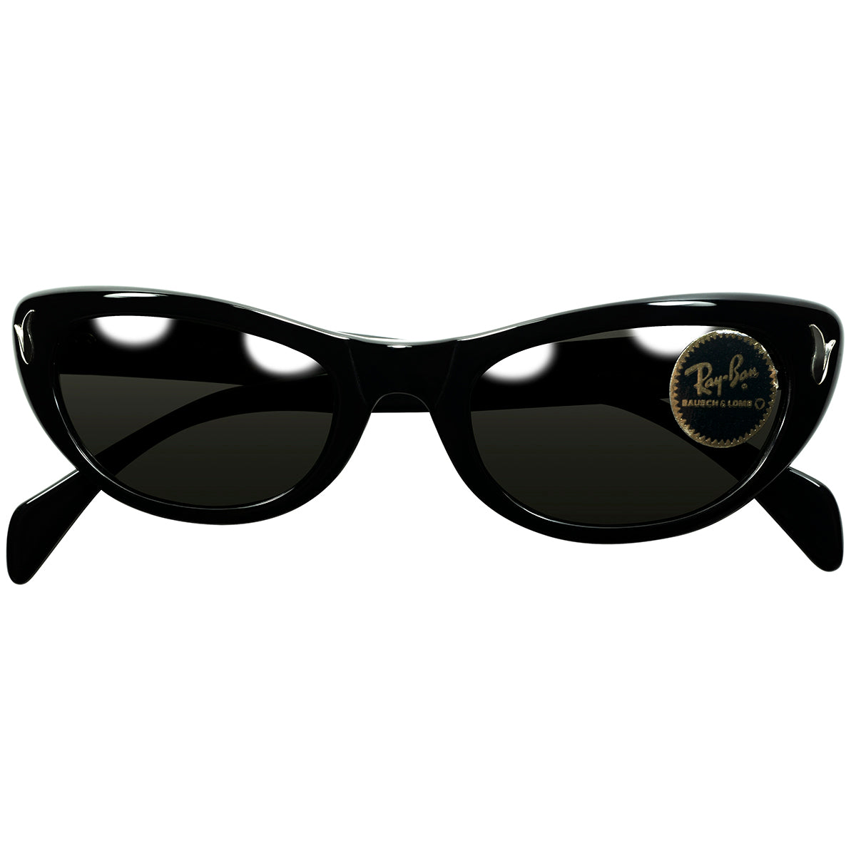 Rock n Roll感漂うREAL US BLACKシェードのSUPER RAREモデル 1960s デッドストック USA製 Mid  Century期 B&L RAYBAN ボシュロム レイバン ALITA 黒 ビンテージ ヴィンテージ 眼鏡 メガネ 【A9285】