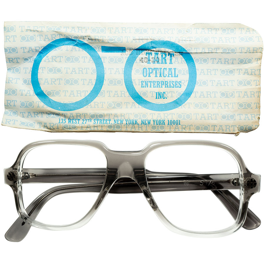 絶妙コンテンポラリーCLASSIC 1960s-70sデッドストック USA製 オリジナル TART OPTICAL タートオプティカル タート  ACE HIGH size48/20 GRAY SMOKE ビンテージ ヴィンテージ 眼鏡 メガネ【a7157】