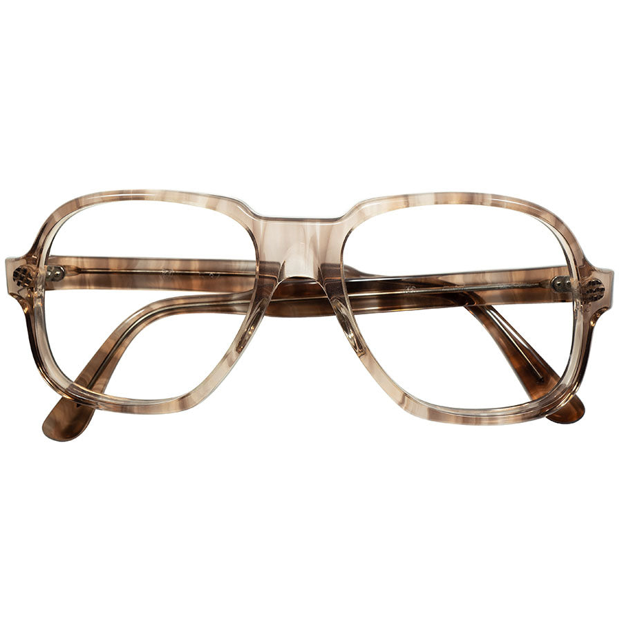 神秘的生地感 タート 後期然 1960s-70s デッドストック USA製オリジナル TART OPTICAL タートオプティカル ACE HIGH  size54/20 BROWN SILK ビンテージ ヴィンテージ 眼鏡 メガネ【a7398】