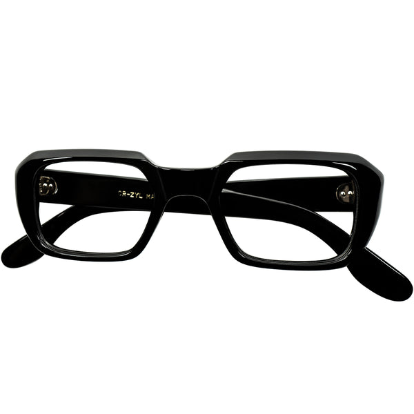 洗練された秀逸US MODERN CLASSIC 大きめサイズ個体 1960sデッドストック USA製 ZYL MASTER スクエア系 ウェリントン size48/24 ビンテージ ヴィンテージ 眼鏡 メガネ 【a8243】