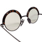 BLACKとBROWNの芸術的コントラストの名作モデルのARCHIVE 1980s 初期フランス製 本人期 デッドストック ALAIN MIKLI アランミクリ ROUND ブロー 丸眼鏡 ビンテージ ヴィンテージ 眼鏡 メガネ  【a8287】