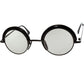 刺さる要素の集合体 上澄液のような頂上TOPピース 1980s 初期フランス製本人期 デッドストック ALAIN MIKLI アランミクリ ROUNDブローALLBLACK 丸眼鏡  ビンテージ ヴィンテージ 眼鏡 メガネ  【a8290】
