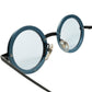 インディゴとBLACKの最高すぎるマリアージュ1980-90s初期フランス製 本人期 デッドストック ALAIN MIKLI アランミクリ INNER-RIM ラウンド 丸眼鏡  ビンテージ ヴィンテージ 眼鏡 メガネ  【a8406】