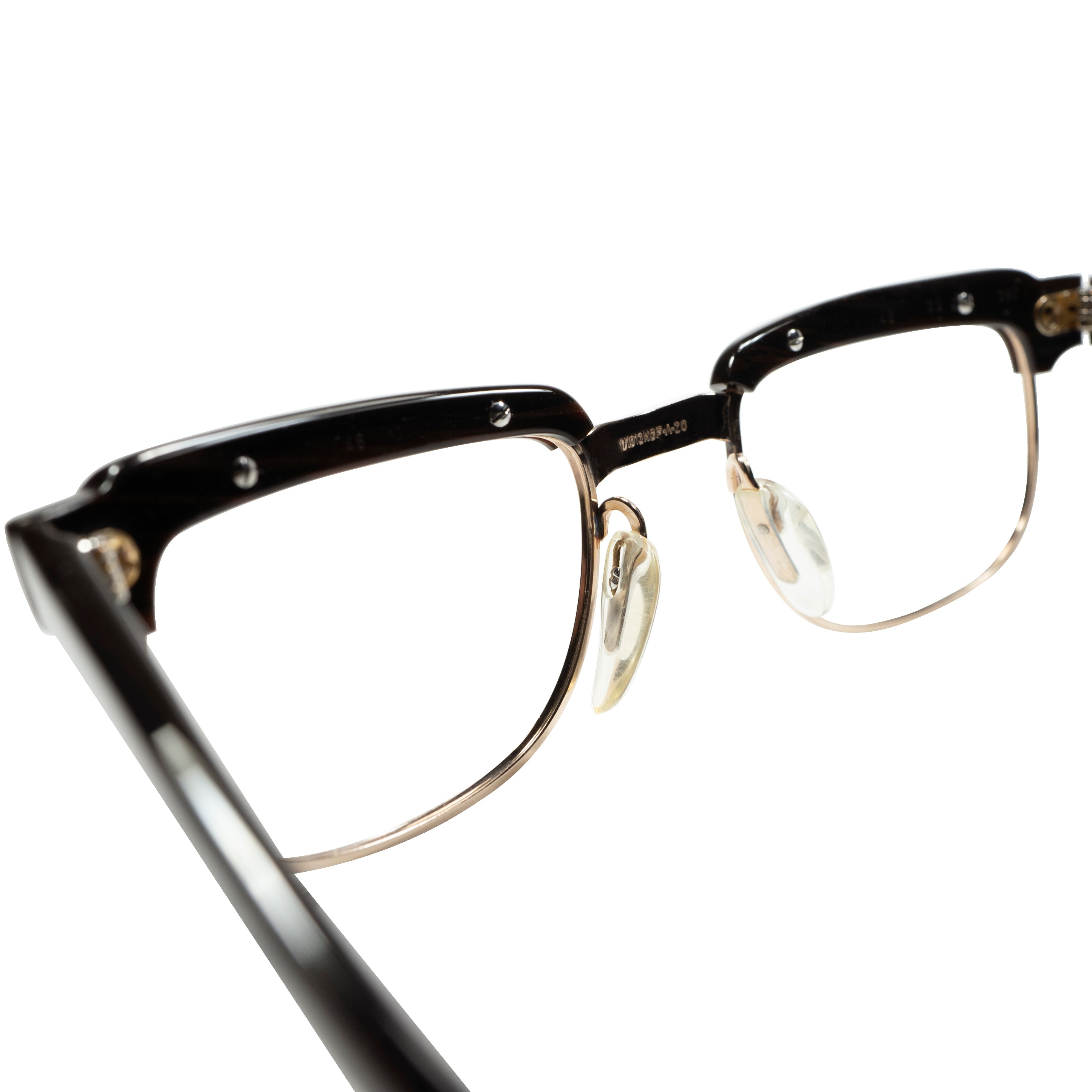伝説的コンビらしいポテンシャルMAXの初期作品 1960s AUSTRIA製 デッドストック VIENNALINE 1/10 12KGF金張  クラウンパント派生型 ブロー size48/20 ビンテージ ヴィンテージ 眼鏡 メガネ 【a8585】