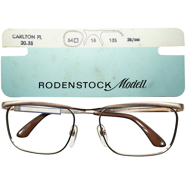 伝説的傑作のMAXレベルのデッドストック 1960s 西ドイツ製オリジナル RODENSTOCK ローデンストック CARLTON FLACH カールトン 1/20 12K 金張 size54/18 ビンテージ ヴィンテージ 眼鏡 メガネ 【a8716】