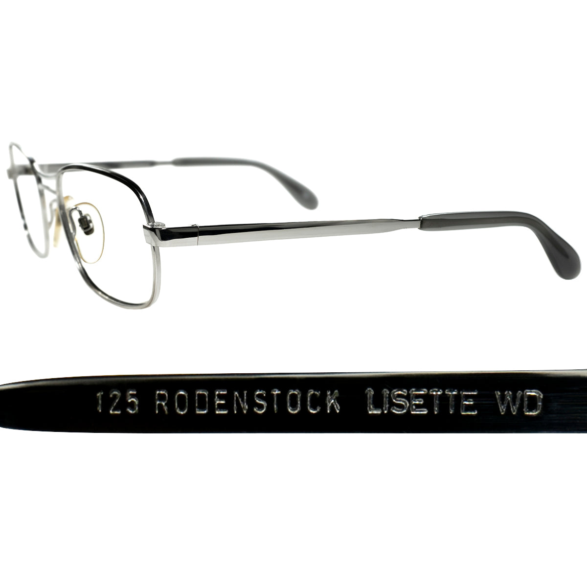 揺るぎないモノしての説得性と普遍性1960-70sデッドストック 西ドイツ製オリジナル RODENSTOCK ローデンストック LISETTE  シルバーメタルsize50/16 ビンテージ ヴィンテージ 眼鏡 メガネ 【a9231】