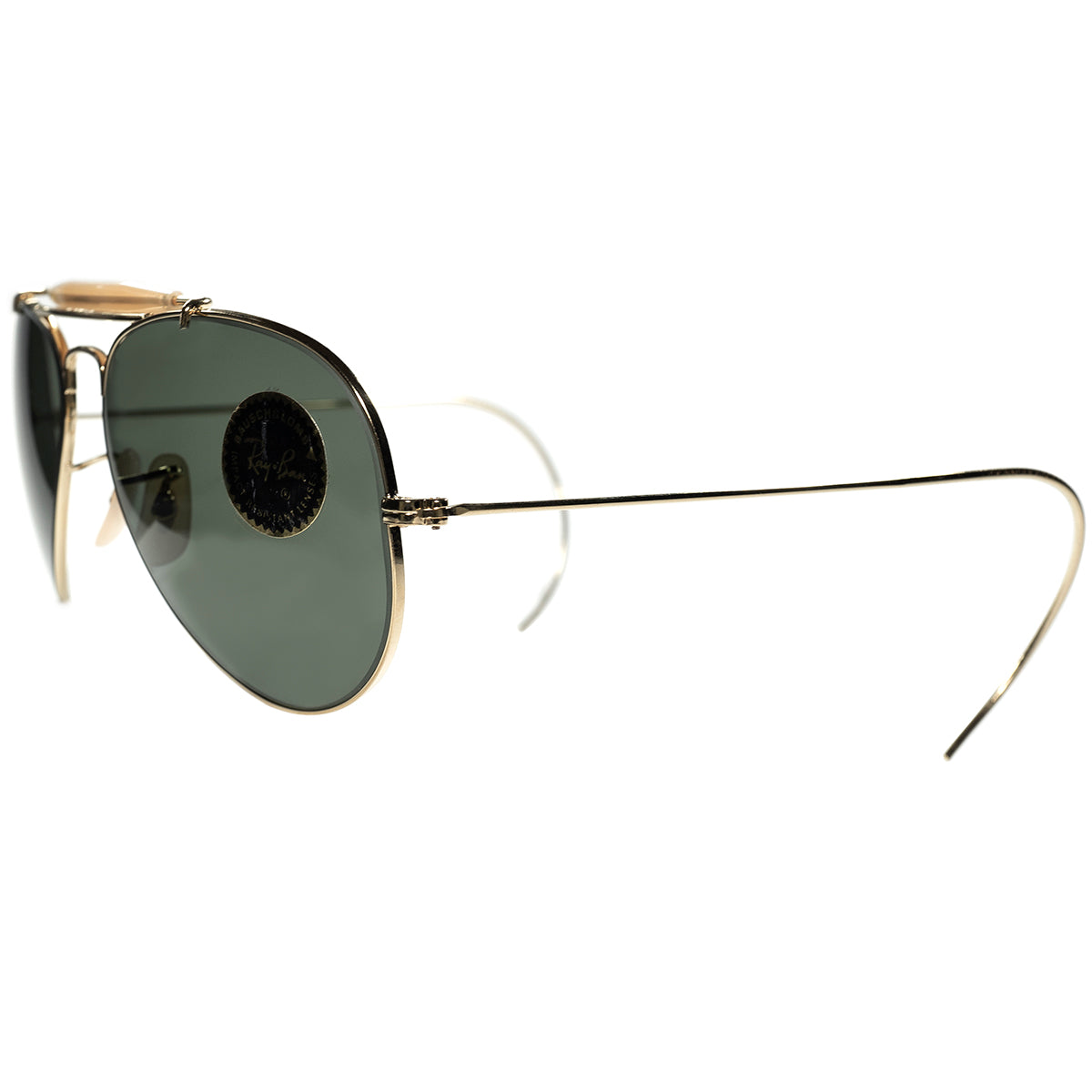 MADE IN USAの殿堂入り永久定番 1970s デッドストック USA製 B&L RAYBAN ボシュロム レイバン OUTDOORSMAN  アウトドアーズマン 砂内なしG15 size58/14　ビンテージ ヴィンテージ 眼鏡 メガネ 【a9566】