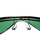 スリラー期マイケルSTYLEの一枚仕立てLENSのアビエーター型　1980s デッドストック USA製 BAUSCH&LOMB ボシュロム WINGS BLACK size62/14 　ビンテージ ヴィンテージ 眼鏡 メガネ 【a9570】