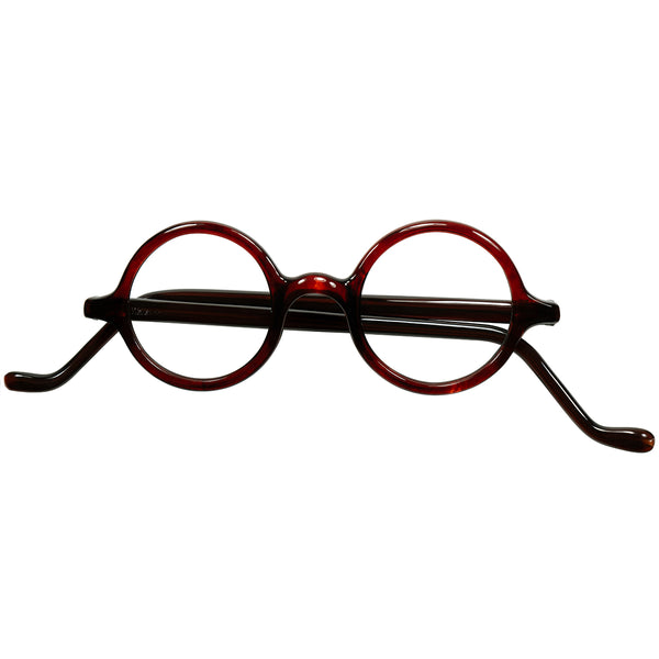 AO製セルロイド丸眼鏡の小顔向け個体 1920-30sデッドストック USA製 WELLSWORTH by AMERICAN OPTICAL アメリカンオプティカル CELLUROID ROUND 39/22 ビンテージ ヴィンテージ 眼鏡 メガネ【a9592】