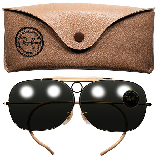 当時のMADE IN USAでしか存在しない希少モデル1970s USA製 FULL SET デッドストック B&L RAYBAN ボシュロム レイバン DECOT SHOOTER G15  ビンテージ ヴィンテージ 眼鏡 メガネ 【b0077】