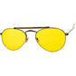 AVIATORとしては最古種のUNUSALな超珍品1930-40s MADE IN LONDON デッドストック Fish Optical 彫金 EARLY アビエーター ROAD MASTER 54/20 ビンテージ ヴィンテージ 眼鏡 メガネ  【B0324】