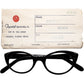 探している方も多いはずの要注目GOODデザイン1960s デッドストック  USA製オリジナル Imperial Optical キャットアイ オーバル BLACK size 46/22  ビンテージ ヴィンテージ 眼鏡 メガネ 【b0416】