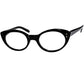 探している方も多いはずの要注目GOODデザイン1960s デッドストック  USA製オリジナル Imperial Optical キャットアイ オーバル BLACK size 46/22  ビンテージ ヴィンテージ 眼鏡 メガネ 【b0416】