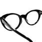 探している方も多いはずの要注目GOODデザイン1960s デッドストック  USA製オリジナル Imperial Optical キャットアイ オーバル BLACK size 46/22  ビンテージ ヴィンテージ 眼鏡 メガネ 【b0416】