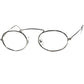 古典的なOLD DESIGNを昇華1950-60s デッドストック FRAME FRANCE アッパーブリッジ骨太リムSILVER METAL OVALラウンド 丸眼鏡 49/20実寸 超GOODSIZE　ビンテージ ヴィンテージ 眼鏡 メガネ 【b0420】