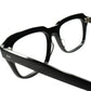 格上デイリー貴重BLACKフレーム 快適SIZE 1950sフランス製 デッドストック FRAME FRANCE ミリタリーxモードTASTE 傾斜CUTTING 2DOT ウェリントン ビンテージ ヴィンテージ 眼鏡 メガネ 【b0433】