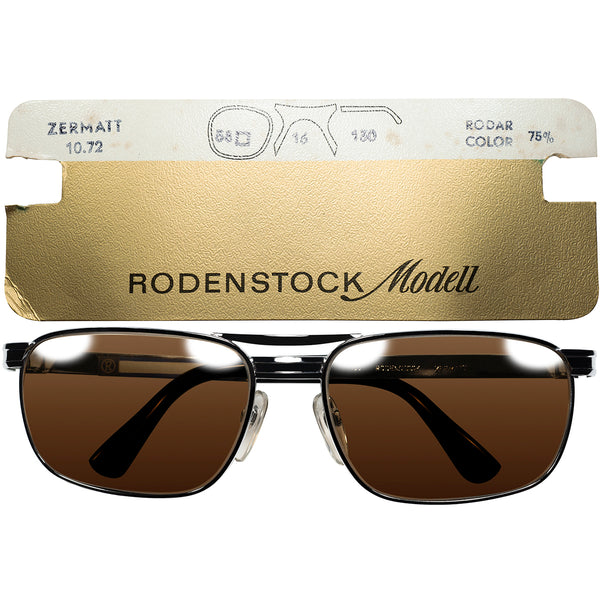 Dボウイ氏も愛用した隠れた名作1960sデッドストック 西ドイツ製オリジナル RODENSTOCK ローデンストック ZERMATT 58/16 ローデン製ガラスLENS搭載 ビンテージ ヴィンテージ 眼鏡 メガネ 【b0459】