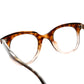 アンバーからクリアピンクへの美しすぎるフェード1950sフランス製デッドストック FRAME FRANCE ウェリントン AMBER FADE 42/24実寸 ビンテージ ヴィンテージ 眼鏡 メガネ 【b0499】