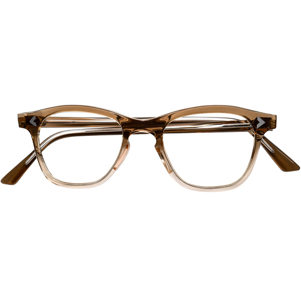 GOODシェイプ&GOODデザインのレア個体 1950sフランス製デッドストック FRAME FRANCE フレーム フランス KEYHOLE ウェリントンBROWN FADE 44/20実寸 ビンテージ ヴィンテージ 眼鏡 メガネ 【b0529】