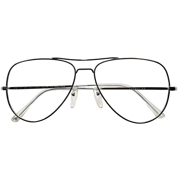 CLASSIC DESIGNの中にあるRAREディティール1960-70sフランス製デッドストック FRAME FRANCE フレーム フランス SILVER METAL CLASSIC AVIATOR 58/15実寸 ビンテージ ヴィンテージ 眼鏡 メガネ 【b0536】