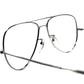 CLASSIC DESIGNの中にあるRAREディティール1960-70sフランス製デッドストック  FRAME FRANCE フレーム フランス SILVER METAL CLASSIC AVIATOR 58/15実寸　ビンテージ ヴィンテージ 眼鏡 メガネ 【b0537】