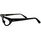 まだ誰にも踏み込まれていないヴィンテージ眼鏡の超マニアック分野から1960s デッドストック FRAME ITALY ハイカーブ CATEYE ウェリントンBLACK  ビンテージ ヴィンテージ 眼鏡 メガネ 【b0575】