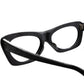 ウッド調マットブラックの生地感にロックシェードというエグさ1960s デッドストック FRAME ITALY 2ドット ROCK SHADE ウェリントン 53/19実寸　ビンテージ ヴィンテージ 眼鏡 メガネ 【b0586】