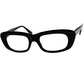 VINTAGEでは中々出会わない優秀なバランス感のデイリー向け黒縁 1960s デッドストック  FRAME ITALY イタリー製 CLASSIC ウェリントンBLACK 52/20実寸　ビンテージ ヴィンテージ 眼鏡 メガネ 【b0626】
