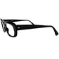 VINTAGEでは中々出会わない優秀なバランス感のデイリー向け黒縁 1960s デッドストック  FRAME ITALY イタリー製 CLASSIC ウェリントンBLACK 52/20実寸　ビンテージ ヴィンテージ 眼鏡 メガネ 【b0626】
