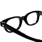 誰しもが初見であろう旧ロゴo-o時代のMEGA RAREモデル1950-60s デッドストック USA製オリジナル TART OPTICAL タートオプティカル タート EX-LADY 黒 size46/20 ビンテージ ヴィンテージ 眼鏡 メガネ 【b0646】