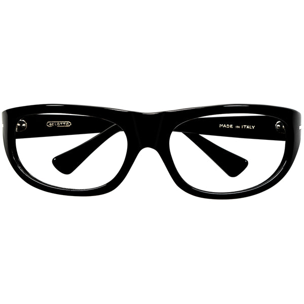 BL RAYBANの名作に激似のヴィンテージでは超希少なRARE DESIGN 1960s デッドストック  FRAME ITALY ラージFRONT ハイカーブ ウェリントン BLACK  ビンテージ ヴィンテージ 眼鏡 メガネ 【b0670】