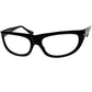 BL RAYBANの名作に激似のヴィンテージでは超希少なRARE DESIGN 1960s デッドストック  FRAME ITALY ラージFRONT ハイカーブ ウェリントン BLACK  ビンテージ ヴィンテージ 眼鏡 メガネ 【b0670】