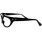 BL RAYBANの名作に激似のヴィンテージでは超希少なRARE DESIGN 1960s デッドストック  FRAME ITALY ラージFRONT ハイカーブ ウェリントン BLACK  ビンテージ ヴィンテージ 眼鏡 メガネ 【b0670】
