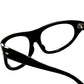 BL RAYBANの名作に激似のヴィンテージでは超希少なRARE DESIGN 1960s デッドストック  FRAME ITALY ラージFRONT ハイカーブ ウェリントン BLACK  ビンテージ ヴィンテージ 眼鏡 メガネ 【b0670】