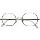 極上シルエットバランスx絶妙オールド感1950-60s フランス製デッドストック FRAME FRANCE シルバーメタル OCTAGON 八角形 オクタゴン 46/21実寸 ビンテージ ヴィンテージ 眼鏡 メガネ 【b0426】