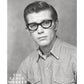 サイズ感とデザインともに素晴らしい完成度のRARE DESIGN 1960sデッドストック FRAME ITALY Wダイヤ ROCK SHADE ウェリントン 黒 53/19実寸 ビンテージ ヴィンテージ 眼鏡 メガネ 【b0574】
