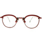 ONLY ONEデザイン デッドストック 1990s イタリア製 MADE IN ITALY l.a.Eyeworks アールデコ調ブリッジ ALLルージュレッド合金仕上げ パント×ブロー ビンテージ ヴィンテージ 眼鏡 メガネ 調実用的 実寸44/25 【A5134】