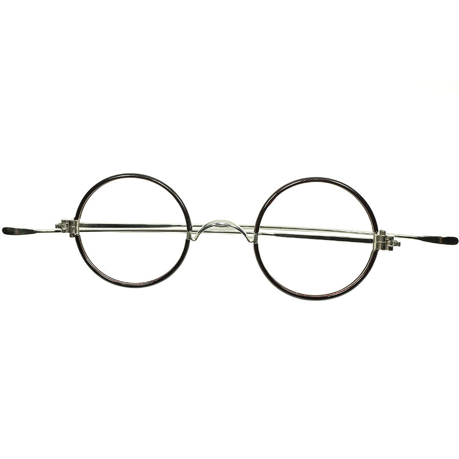 20-30s　デッドストック　ラウンド　眼鏡　フレーム　ビンテージ　フランス白山眼鏡