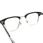 最貴重ブラック単色ブロー 1960s USA製 デッドストック DEADSTOCK US OPTICAL CLASSIC ブロータイプ MATT BLACK size44/22 ビンテージ ヴィンテージ 眼鏡 メガネ 【a6303】