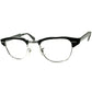 最貴重ブラック単色ブロー 1960s USA製 デッドストック DEADSTOCK US OPTICAL CLASSIC ブロータイプ MATT BLACK size44/22 ビンテージ ヴィンテージ 眼鏡 メガネ 【a6303】