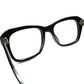 上流紳士的 UPPER CLASSIC UK MODERN 1960sデッドストックMADE IN ENGLAND立体的CUTTING BLACK ウェリントン 眼鏡 size48/22 ヴィンテージ 眼鏡 メガネ 【a6572】