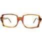 UK Mid Century世界観 1960s デッドストック MADE IN ENGLAND 無機質DIGITALテイスト SQUAREウェリントン眼鏡 size50/18 ミッドセンチュリー ビンテージ ヴィンテージ 眼鏡 メガネ 【a7287】