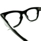 革命的アバンギャルドDESIGNx合理的設計 1960s デッドストックENGLAND製 ウェリントン型リーディンググラス 黒 老眼鏡 size46/22 ビンテージ ヴィンテージ 眼鏡 メガネ 【a7366】