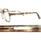 神秘的生地感 タート 後期然 1960s-70s デッドストック USA製オリジナル TART OPTICAL タートオプティカル ACE HIGH size54/20 BROWN SILK ビンテージ ヴィンテージ 眼鏡 メガネ【a7398】