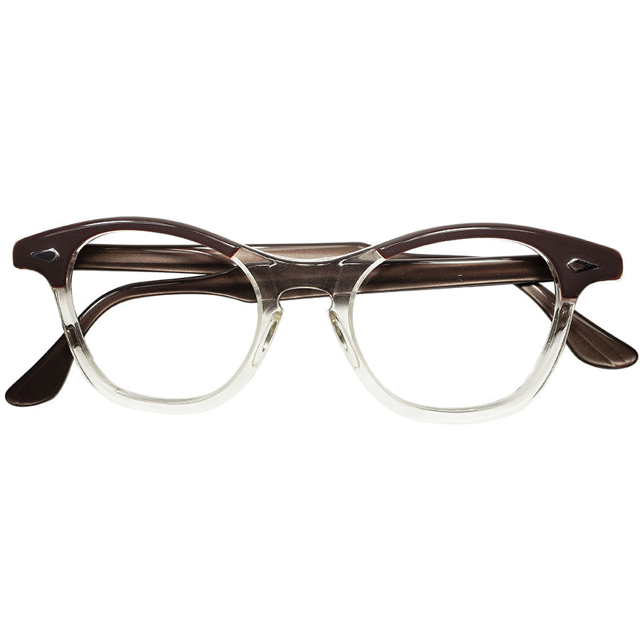 未復刻ゲキ渋カラー1950s-60s デッドストック USA製 オリジナル TART OPTICAL タートオプティカル タート LEADING  LIZ FOX型 KEYHOLE ウェリントン size46/20 ビンテージ ヴィンテージ 眼鏡 メガネ 【a7514】