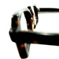 優秀ハイスペック漆黒RAREダーク生地1960s 極上 デッドストック USA製 LIBERTY プレステージ 最大7mm極厚DEMI スクエア ウェリントン size50/19 ビンテージ ヴィンテージ 眼鏡 メガネ 【a7522】