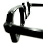 REALオールドUSハイエンド 1960s デッドストック USA製 LIBERTY プレステージ 最大7mm 極厚BLACK スクエア ウェリントン size50/21 ビンテージ ヴィンテージ 眼鏡 メガネ 【a7527】
