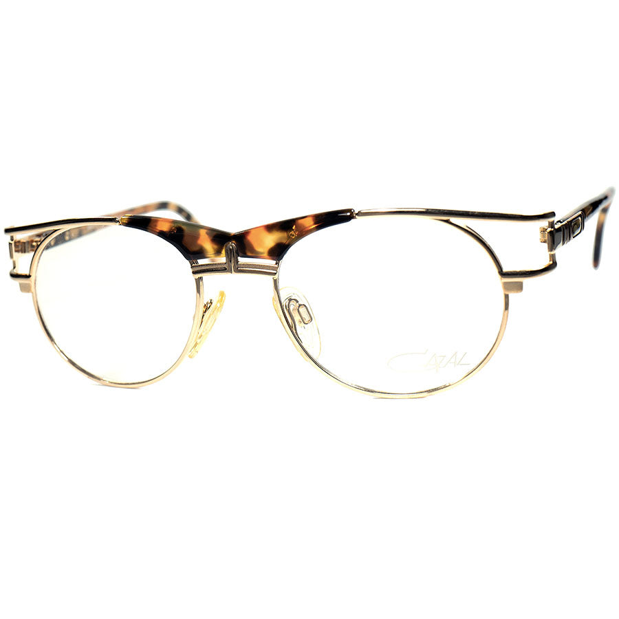 超実用向けUNIQUEオールドピース1990s デッドストック GERMANY製 オリジナル CAZAL カザール mod 244 size49/19  英国式パントゥ型 丸眼鏡 ビンテージ ヴィンテージ 眼鏡 メガネ 【a7549】