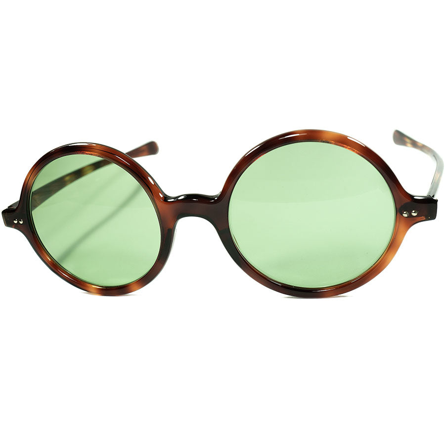 ONLY VINTAGEなクラシックとモードの融合という当時の時代感1960sフランス製デッドストック FRAME FRANCE ラージ ラウンド  サングラス 丸眼鏡 ビンテージ ヴィンテージ 眼鏡 メガネ 【a8115】