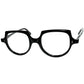 幾何学的表現の MidCentury版クラウンパント 似UNIQUEシェイプ1960s USA製デッドストック IMPERIAL ラージシルエット CROWN PANTO s48/22実寸 ビンテージ ヴィンテージ 眼鏡 メガネ 【a8228】